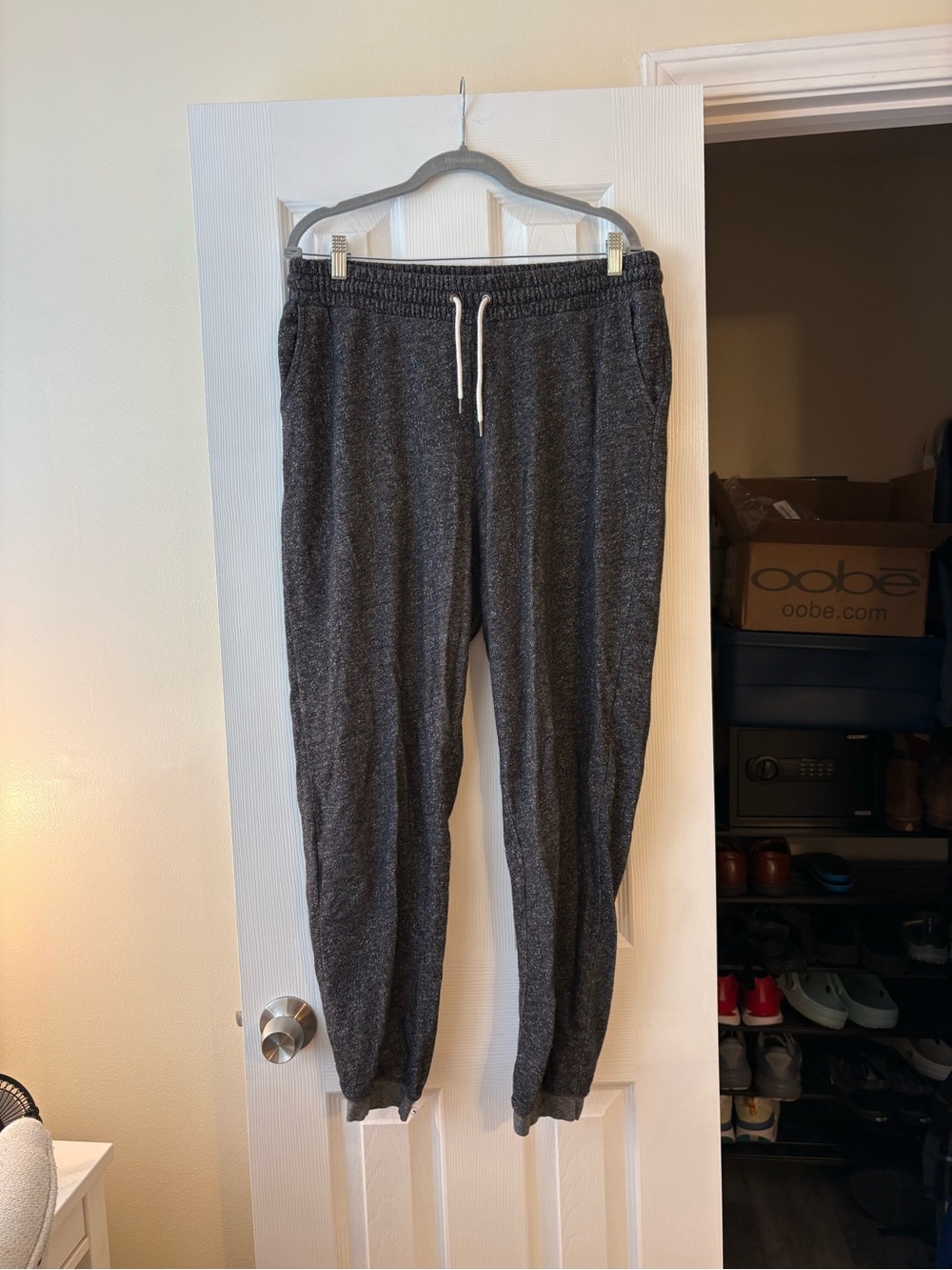 Old Navy Dark Heather Gray Jogger Sweatpants - Drawstring Waist